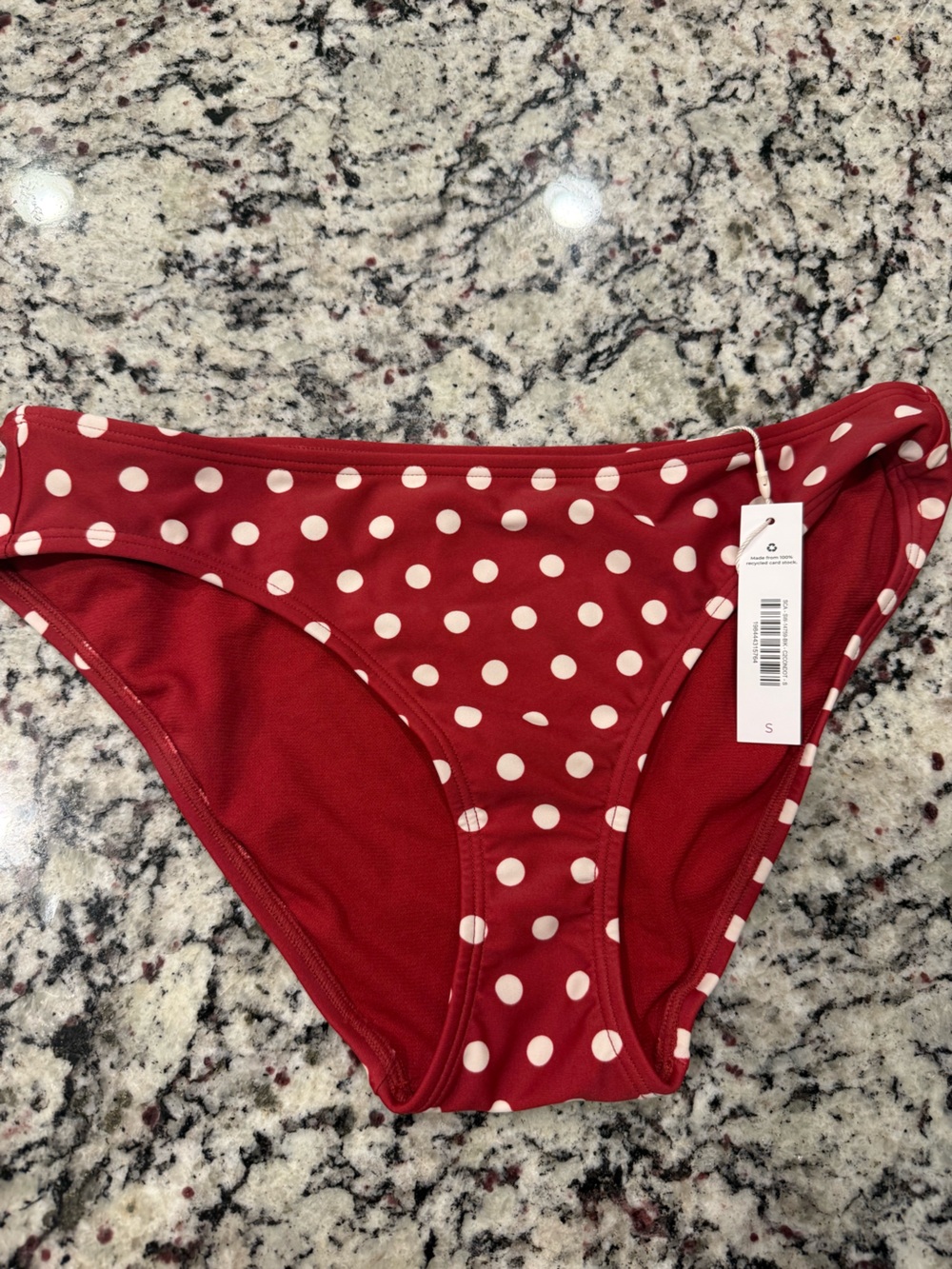 Adore Me Red Polka Dot Bikini Bottoms